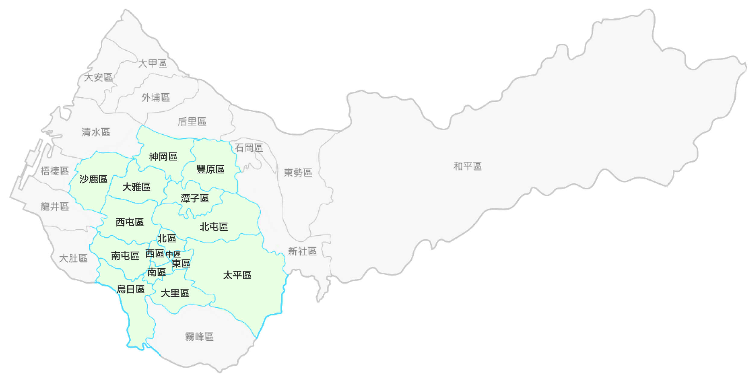 服務區域地圖